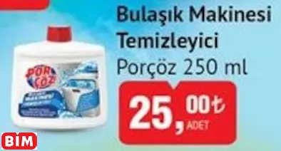 PORÇÖZ  BULAŞIK MAKİNESİ TEMİZLEYİCİ